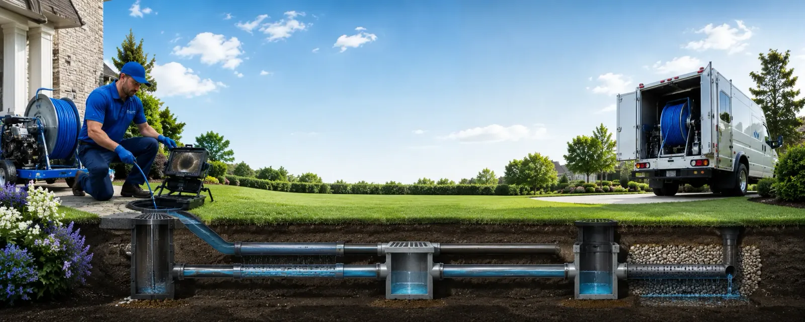 Outdoor drain cleaning information for Lynnfield, MA